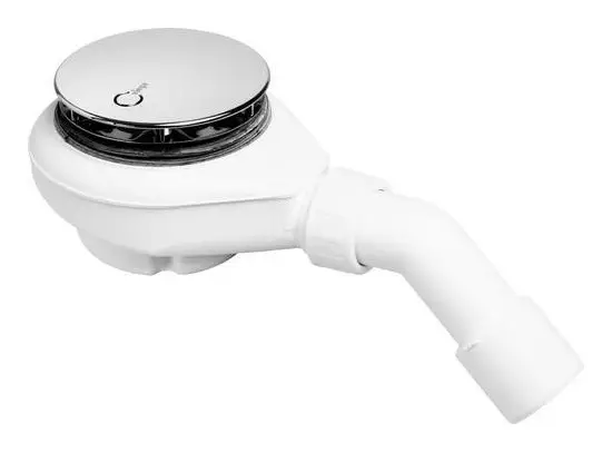 Direkt Vom Hersteller Hoesch Compact 90 Ablaufarmatur mit runder Ablaufabdeckung in Chrom