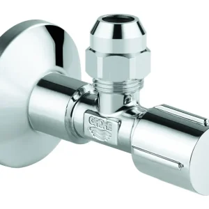 Grohe Eckventil 1/2 x 3/8" Rosette selbstdichtendes Anschlussgewinde - Chrom Jetzt Kaufen