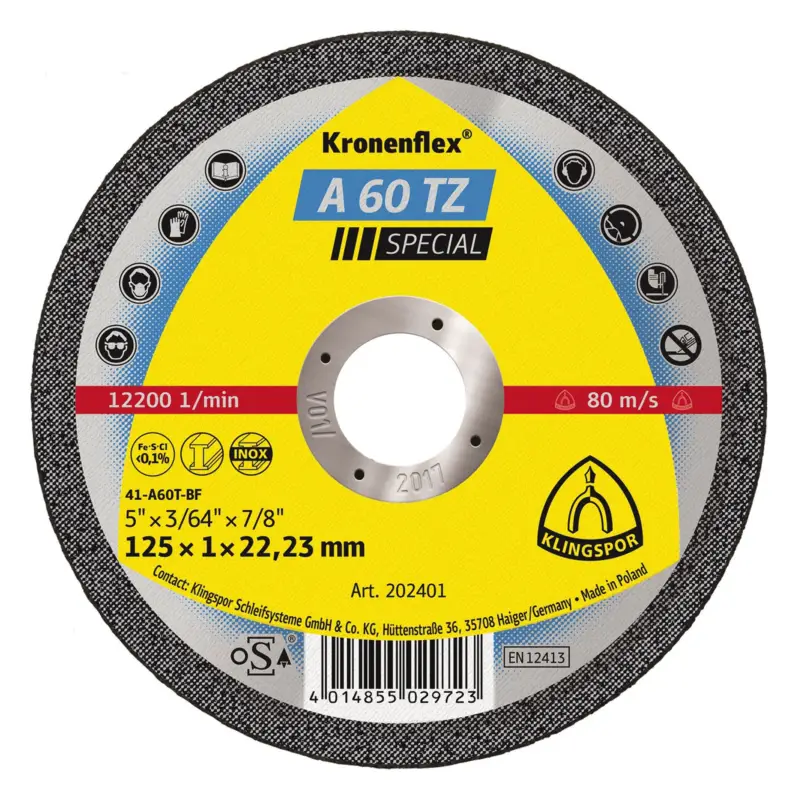 Neue Kollektion Klingspor Trennscheibe A60TZ 115 x 1 mm gerade