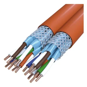 Günstig Datenkabel Cat7 Dca 2 x 4 x 2xAWG23 orange TR500 Halogenfrei nach EN 50267-2-2(Verpackungseinheit: 1Meter)