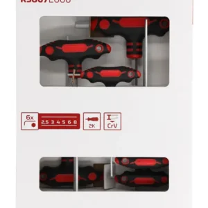 Sonderangebot Gedore Red R38672006 2K-T-Griff-Schraubendreher-Satz 6-kant 2.5-8 mm