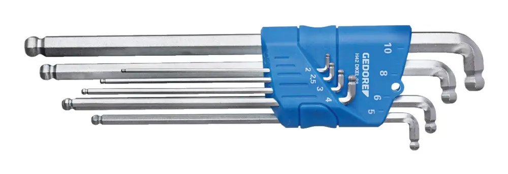 Begrenztes Angebot Gedore Blau H 42 DKEL-88 Winkelschraubendreher-Satz 8-teilig 2-10 mm