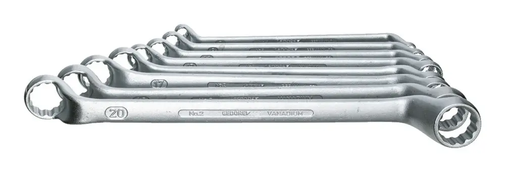 Markenware Gedore Blau 45567 Doppelringschlüssel-Satz 10-teilig 6-27 mm