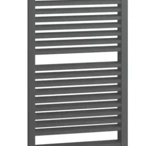 Abverkauf Kermi Duett-E Bad- und Wohnheizkörper WRS - Regler Ausführung links 484 x 1188 x 74 mm - Graphit Metallic / Schwarz