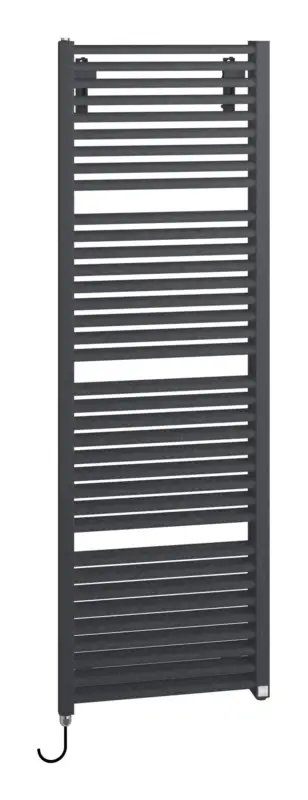 Bestseller Kermi Duett-E Bad- und Wohnheizkörper WWS - Regler Ausführung rechts 784 x 1188 x 74 mm - Anthracite Grey / Schwarz