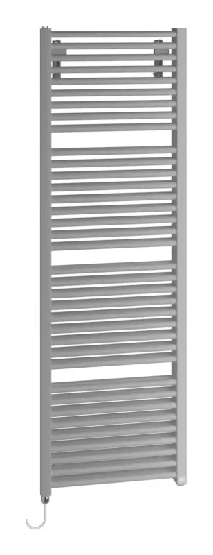 Kermi Duett-E Bad- und Wohnheizkörper WWS - Regler Ausführung rechts 484 x 1492 x 74 mm - Glanzsilber / Weiß Top-Angebot