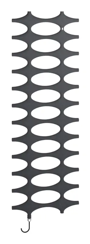 Kermi Ideos-E Bad- und Wohnheizkörper WRS - Regler Ausführung rechts 758 x 1901 x 35 mm - Anthracite Grey / Schwarz Geprüft