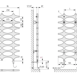 Wochenendangebot Kermi Ideos E-Zusatz Bad- und Wohnheizkörper WWS - Regler Ausführung rechts 508 x 1901 x 35 mm - Weiß Soft (RAL 9016 MT) / Weiß