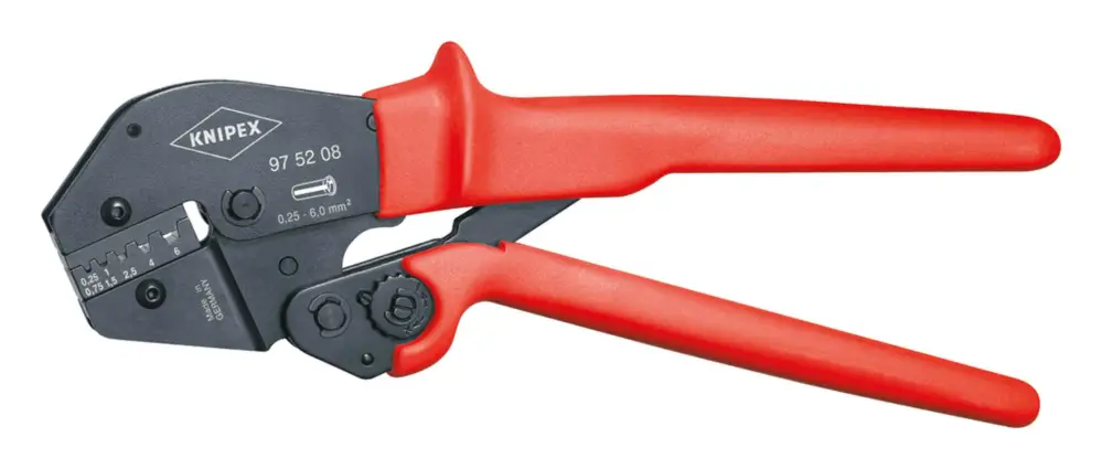 Knipex Crimp-Hebelzange für Aderendhülsen 0,5 - 6 mm² Nur Für Kurze Zeit