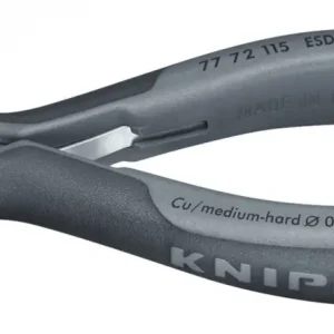 Markenprodukt Knipex Elektronik Seitenschneider ESD 115 mm Spitzer Minikopf mit kleiner Facette