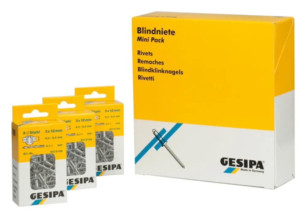 Bestpreis Gesipa Mini-Pack Stahl / Stahl 3 x 10 mm