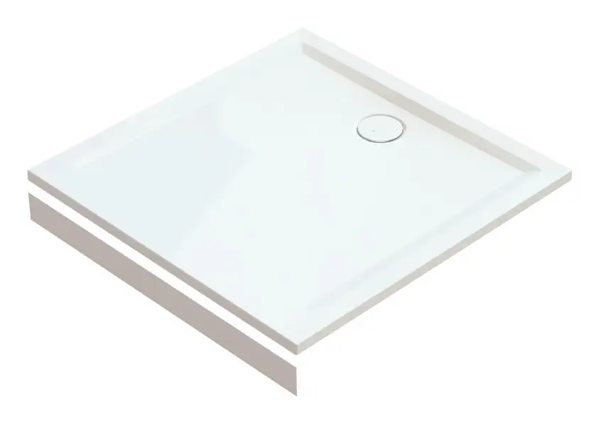 Hoesch Aluminiumschürze für Nischeneinbau 900 x 900 mm - Weiß Must-Have