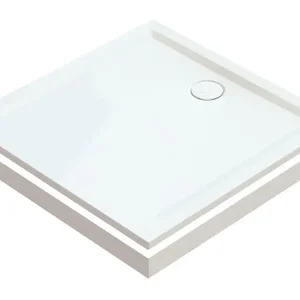 Hoesch Aluminiumschürze für Quadratduschwanne für Vorwandmontage 1000 x 1000 mm - Weiß Sale