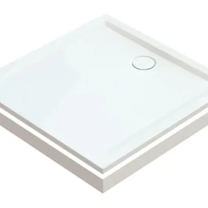 Sale Hoesch Aluminiumschürze für Eckmontage 1300 x 1000 mm - Weiß
