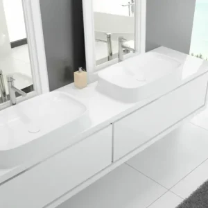 Hoesch LaSenia Aufsatz-Waschbecken ohne Hahnloch 500 x 300 mm - Mattweiß Abverkauf