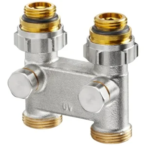 Mega-Angebot OVENTROP Umlenkstück mit Absperrung Durchgangsform G ½ AG x G ¾ AG Messing - vernickelt