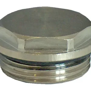 Expressversand OVENTROP Blindstopfen PN 10 G ½ AG Messing - vernickelt(Verpackungseinheit: 100Stück)