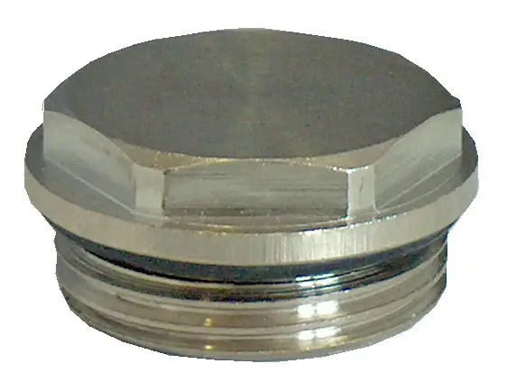 Expressversand OVENTROP Blindstopfen PN 10 G ½ AG Messing - vernickelt(Verpackungseinheit: 100Stück)