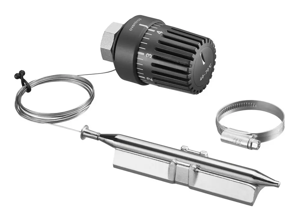 Expressversand OVENTROP Temperaturfühler mit Anlegefühler Regelbereich 30 - 60 °C