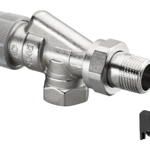 OVENTROP Thermostatventil AQ Axialventil DN 15 M 30 x 1,5 Messing - vernickelt Sale