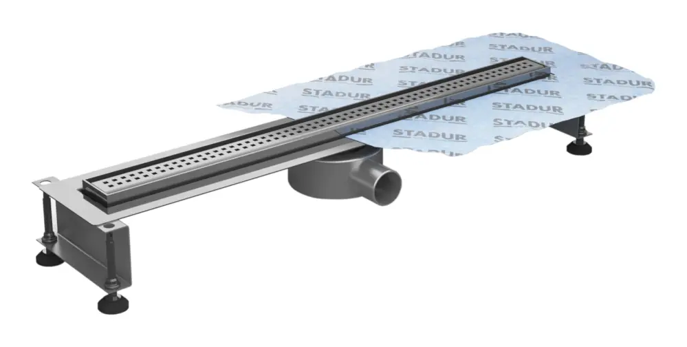 Stadur Solorinne Lite - ultraflach Classic Ablauf waagerecht 1000 mm Markenprodukt