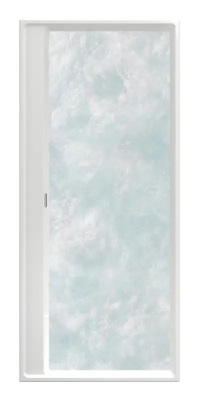 Preisreduziert Villeroy & Boch Collaro Rechteck-Whirlpool Airpool Entry (AE) mit Wasserzulauf Technik Position 2 1700 x 750 x 620 mm - Stone White / Verchromt / Chrome