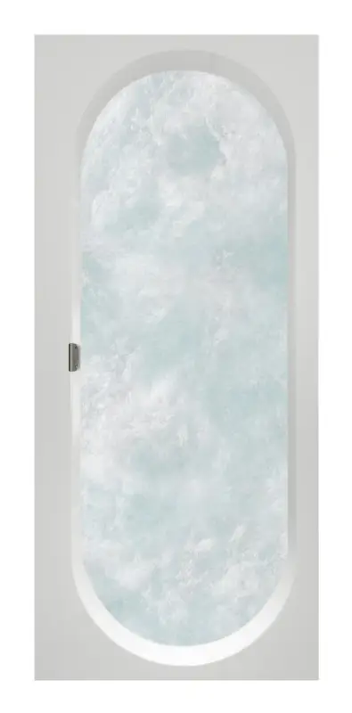 Villeroy & Boch Oberon 2.0 Rechteck-Whirlpool Combipool Comfort (CC) mit Wasserzulauf Technik Position 2 1700 x 750 x 625 mm - Weiß Alpin / Verchromt Nur Für Kurze Zeit