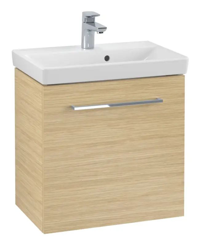 Villeroy & Boch Avento Waschbeckenunterschrank für Becken mittig 1 Tür Anschlag rechts 526 x 514 x 352 mm - Nordic Oak Neue Kollektion