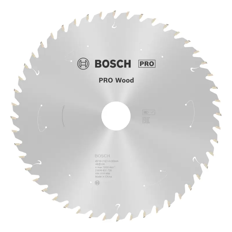 Bosch Pro Wood cordless Kreissägeblatt, 216 x 1,7 x 30 mm, 48 Zähne, für Akku-Tischkreissägen Rabatt