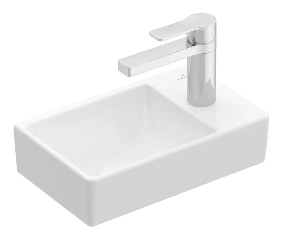 Knallerangebot Villeroy & Boch Avento Handwaschbecken Becken links ohne Überlauf 360 x 220 x 110 mm - Weiß Alpin