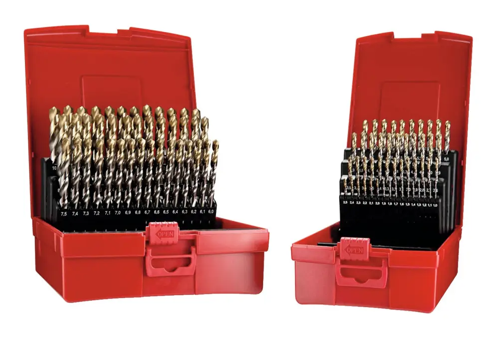 Dormer Spiralbohrer Set 1-10 mm x0,1 A002 in Box 118G Typ N 4xD 91-teilig Tin Tip A095209 Zertifiziert