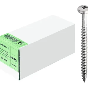 Top-Preis E-NORMpro Spanplattenschraube Edelstahl Pan-Head A2 PZD 4 x 30 KP(Verpackungseinheit: 200Stück)