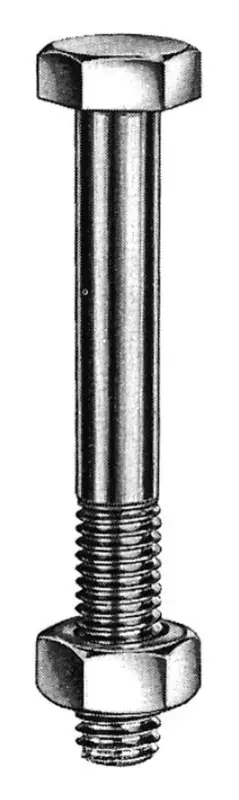 E-NORMpro Bauschrauben mit Mutter galvanisch verzinkt M16 x 160 mm HP(Verpackungseinheit: 25Stück) Nur Für Kurze Zeit