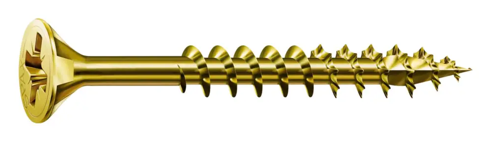 Spax Senkkopf Kreuzschlitz PZ 5 x 100 / 61 mm gelb verzinkt KP(Verpackungseinheit: 100Stück) Neu