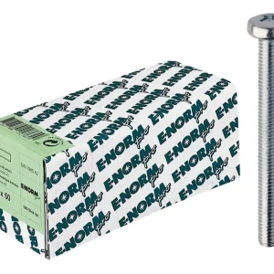 Beliebt E-NORMpro Linsenschraube DIN 7985Edelstahl A2 Kreuzschlitz H M5 x 50 mm(Verpackungseinheit: 100Stück)