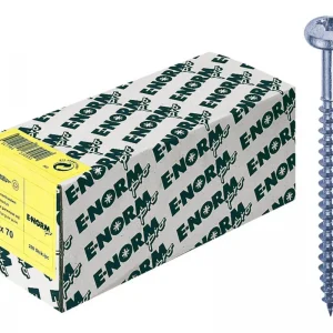 Billig E-NORMpro Spanplattenschrauben Pan-Head / Rundkopf verzinkt Kreuzschlitz PZ D 4,5 x 35 mm(Verpackungseinheit: 500Stück)