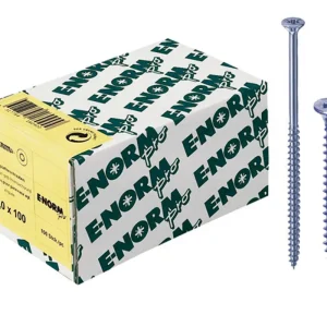 Top-Seller E-NORMpro Spanplattenschrauben Senkkopf verzinkt blau Teilgewinde Innenstern TX 3,5 x 25 / 18 mm(Verpackungseinheit: 1000Stück)