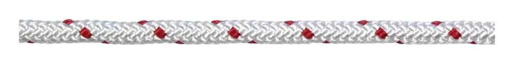 Bestpreis Pösamo PE-Seil geflochten weiss / rot 10 mm Rolle 100m (250 x 200)