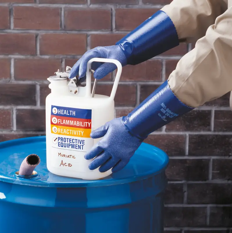Showa Handschuh NSK 24 Nitr il 356 mm lang Größe 10(Verpackungseinheit: 12Paar) Versand Am Gleichen Tag