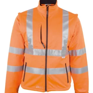 Asatex Warnjacke Softshell Größe XL leuchtorange Nur Für Kurze Zeit