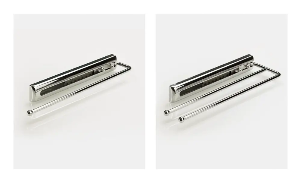 Echt Hettich Handtuchauszug, Länge 410 mm, 2-armig