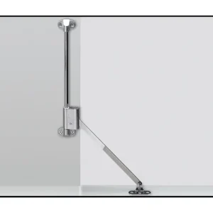 Saisonangebot Hettich Klassik D Klappenhalter mit Lager L 258 D / 508, links, vernickelt