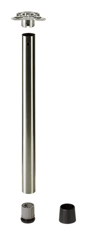 Aktuell Hettich Tischbein Ayo ø 60 mm x 1200 mm Edelstahl Optik