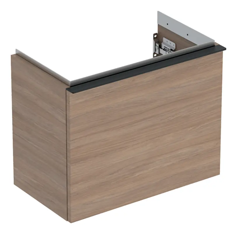 Geberit iCon Waschtischunterschrank mit 1 Schublade 520 x 415 x 307 mm - Dekor Eiche / Griff Lava pulverbeschichtet matt Bestpreis