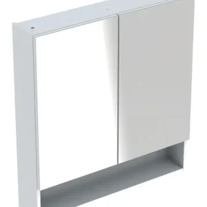 Geberit Renova Plan Spiegelschrank 2 Türen ohne Beleuchtung 588 x 850 x 175 mm - Weiß lackiert hochglänzend Wochenendangebot