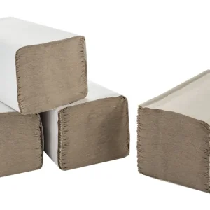 Rabatt Elos Falthandtücher natur Recyclingpapier(Verpackungseinheit: 20Pakete)