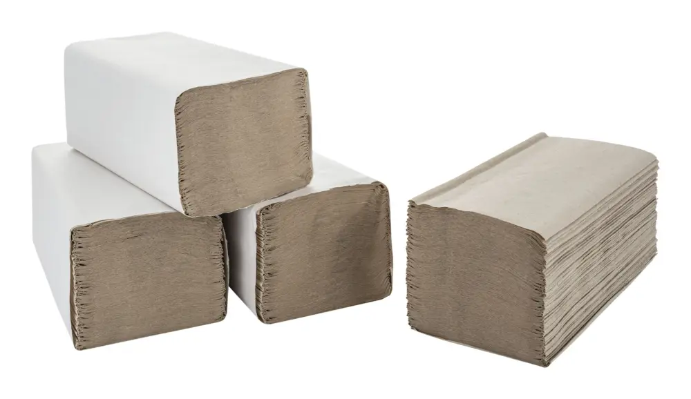 Rabatt Elos Falthandtücher natur Recyclingpapier(Verpackungseinheit: 20Pakete)