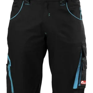 Zertifiziert Fortis Herren-Bermuda twenty-four, schwarz/türkis, Größe 52