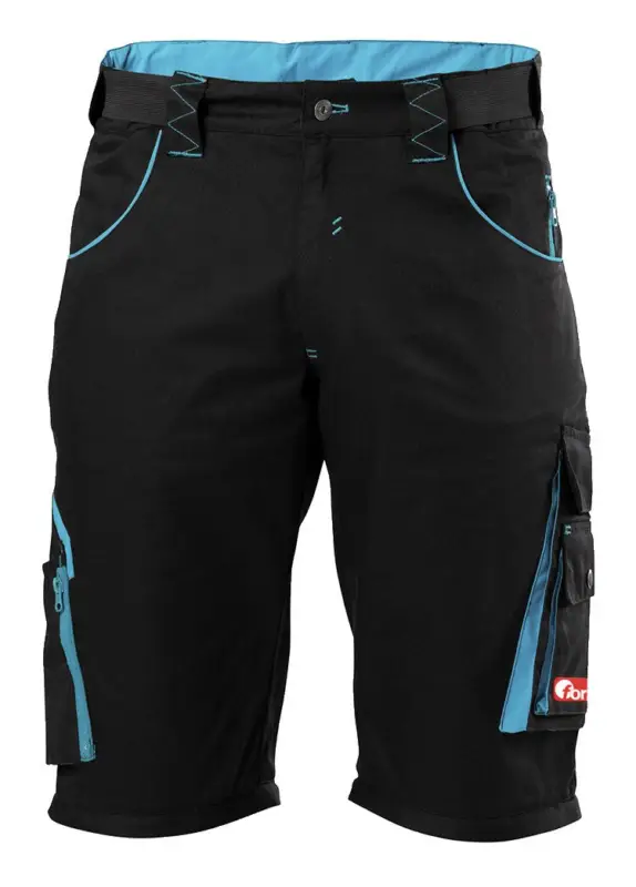 Zertifiziert Fortis Herren-Bermuda twenty-four, schwarz/türkis, Größe 52