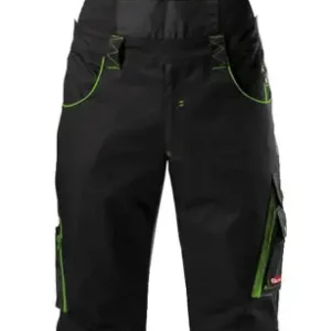 Fortis Herren-Latzhose twenty-four, schwarz/hellgrün, Größe 64 Online Kaufen